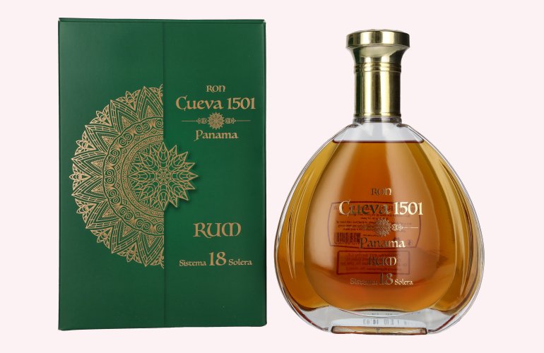Ron Cueva 1501 Sistema 18 Solera Panama Rum 40% Vol. 0,7l in geschenkverpakking