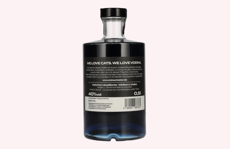 BÖSER KATER Wildberry Colour Changing Vodka 40% Vol. 0,5l