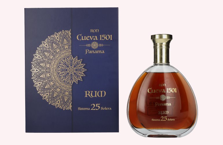 Ron Cueva 1501 Sistema 25 Solera Panama Rum 40% Vol. 0,7l in Geschenkbox