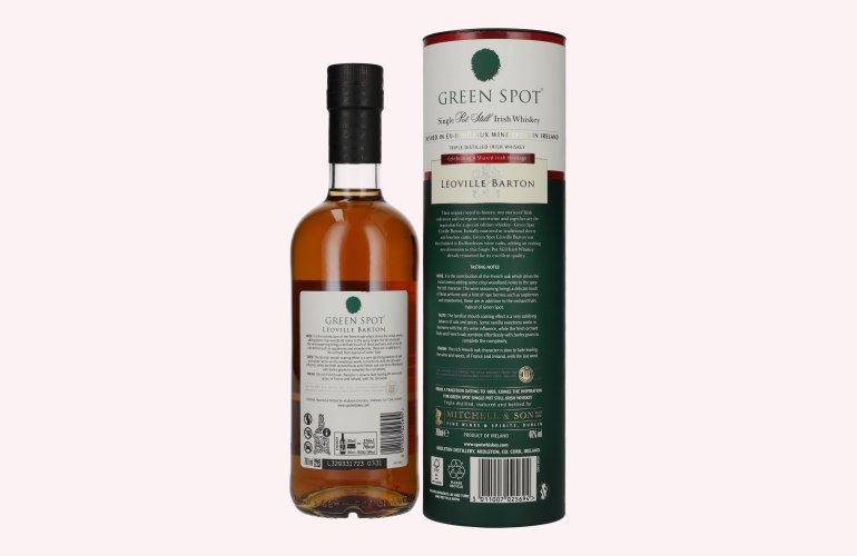 Green Spot LÉOVILLE BARTON Single Pot Still Irish Whiskey 46% Vol. 0,7l in geschenkverpakking
