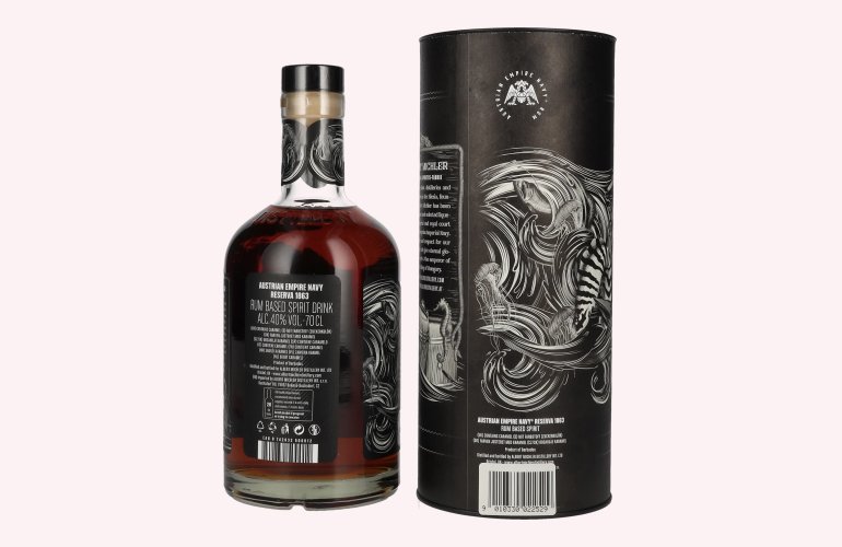 Austrian Empire Navy RESERVA 1863 Rum Based Spirit 40% Vol. 0,7l in geschenkverpakking