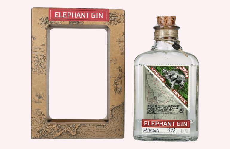 Elephant London Dry Gin 45% Vol. 0,5l in Geschenkbox