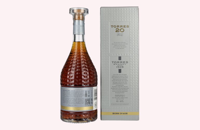 Torres 20 HORS D'AGE Superior Brandy 40% Vol. 0,7l in geschenkverpakking