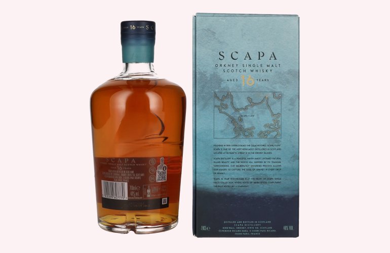Scapa Orkney 16 Years Old Single Malt Scotch Whisky 48% Vol. 0,7l en boîte cadeau