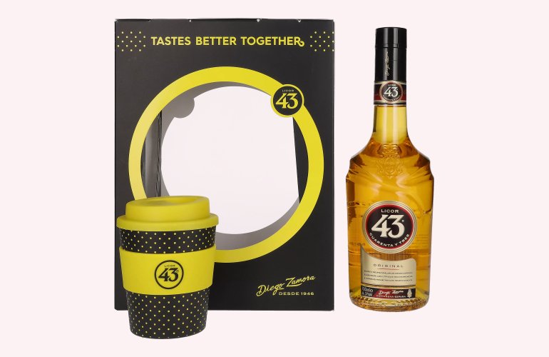 Licor 43 CUARENTA Y TRES ORIGINAL 31% Vol. 0,7l in Giftbox with Coffeecup