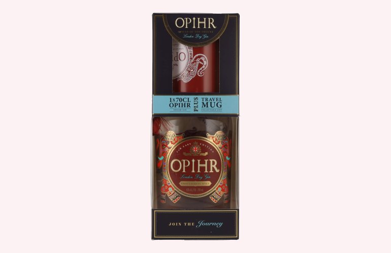 Opihr London Dry Gin FAR EAST EDITION 43% Vol. 0,7l in Geschenkbox mit Travel Mug
