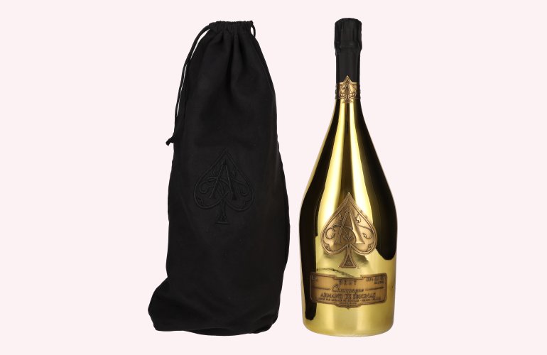 Armand de Brignac Champagne Brut Gold 12,5% Vol. 1,5l in Velvet Bag