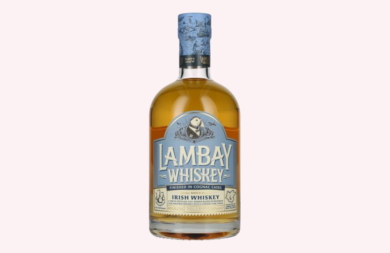 Lambay Whiskey Small Batch Blend Irish Whiskey Cognac Cask Finish 40% Vol. 0,7l