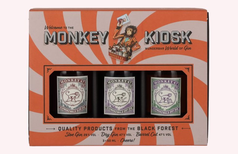 Monkey 47 Kiosk Set 41% Vol. 3x0,05l in Giftbox