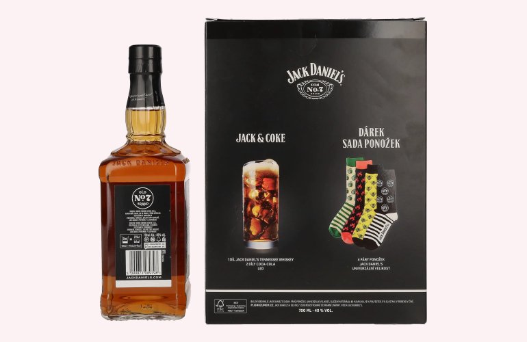Jack Daniel's Tennessee Whiskey 40% Vol. 0,7l with Socken