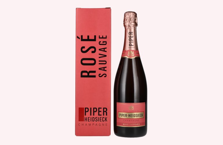 Piper-Heidsieck Champagne ROSÉ SAUVAGE Brut 12% Vol. 0,75l in Giftbox