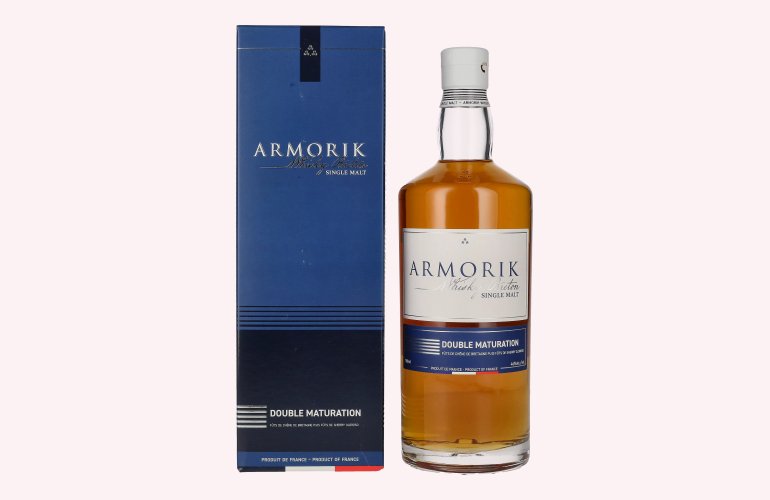 Armorik DOUBLE MATURATION Whisky Breton Single Malt 46% Vol. 0,7l in Giftbox