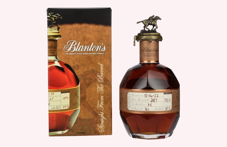 Blanton's STRAIGHT FROM THE BARREL BOURBON 65% Vol. 0,7l in Geschenkbox