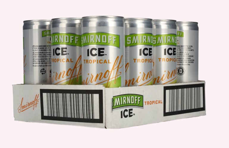Smirnoff ICE TROPICAL 4% Vol. 12x0,25l Dosen MHD 31/07/2025