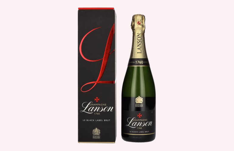 Champagne Lanson Le Black Label Brut 12,5% Vol. 0,75l in Giftbox