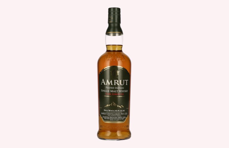 Amrut PEATED Indian Single Malt Whisky CASK STRENGTH 62,8% Vol. 0,7l in Tinbox