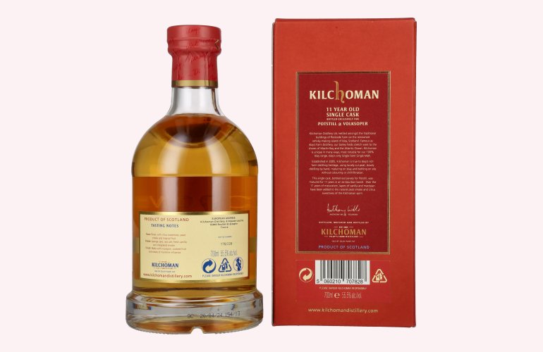 Kilchoman 11 Years Old Islay Single Cask Release 2024 55,5% Vol. 0,7l in Geschenkbox