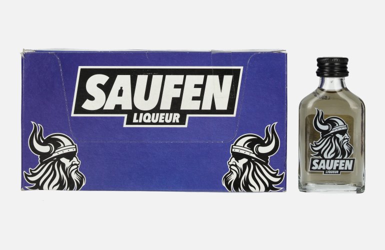 Saufen Liqueur Blaubeer-Likör 16% Vol. 20x0,02l