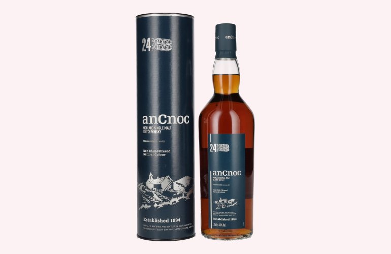 AnCnoc 24 Years Old Highland Single Malt 46% Vol. 0,7l in Giftbox