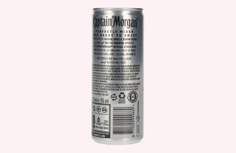 Captain Morgan Original Spiced Gold & Cola 5% Vol. 0,25l Dose