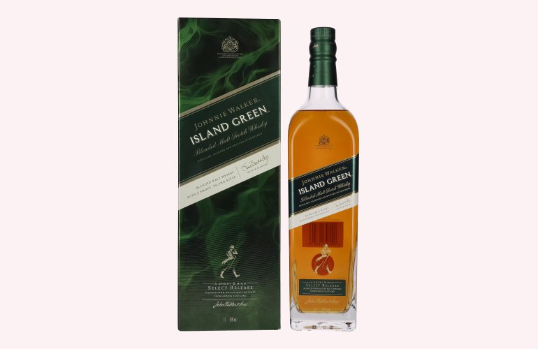 Johnnie Walker ISLAND GREEN Blended Malt Scotch Whisky Select Release 43% Vol. 1l in Geschenkbox