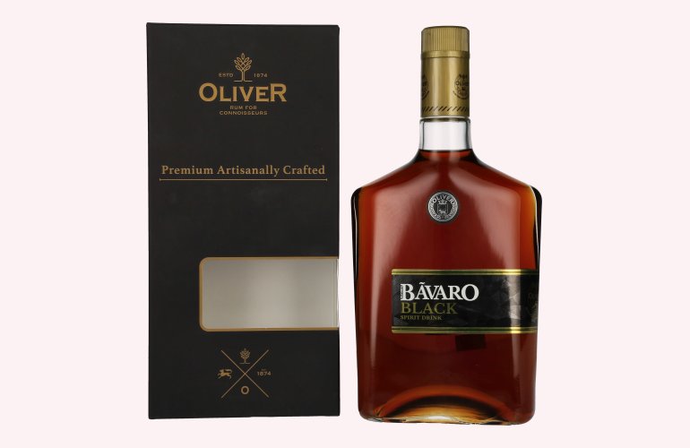 Bãvaro BLACK Spirit Drink 38% Vol. 0,7l en boîte cadeau