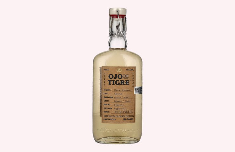 Ojo de Tigre Mezcal Artesanal Reposado 100% Agave 37% Vol. 0,7l