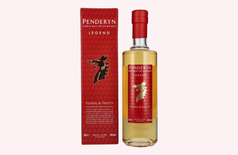 Penderyn LEGEND Single Malt Welsh Whiskey 40% Vol. 0,7l in Geschenkbox