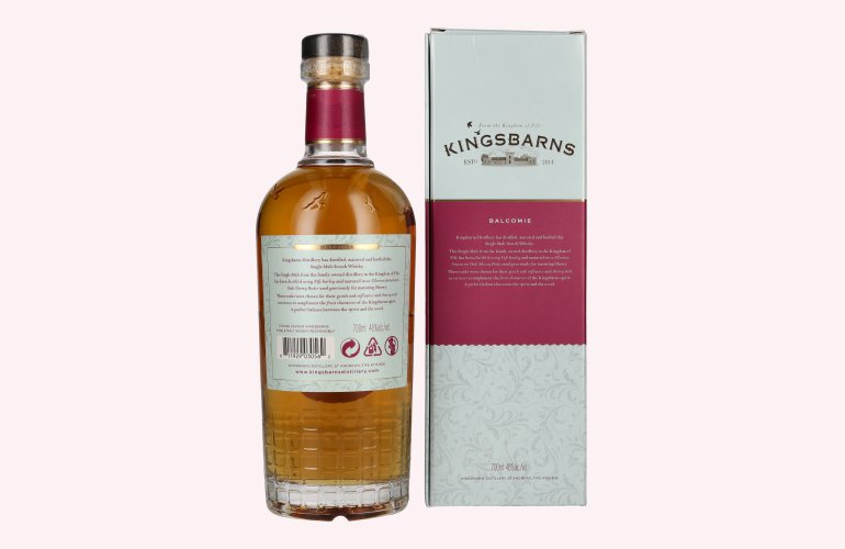 Kingsbarns BALCOMIE Lowland Single Malt Scotch Whisky 46% Vol. 0,7l in Giftbox