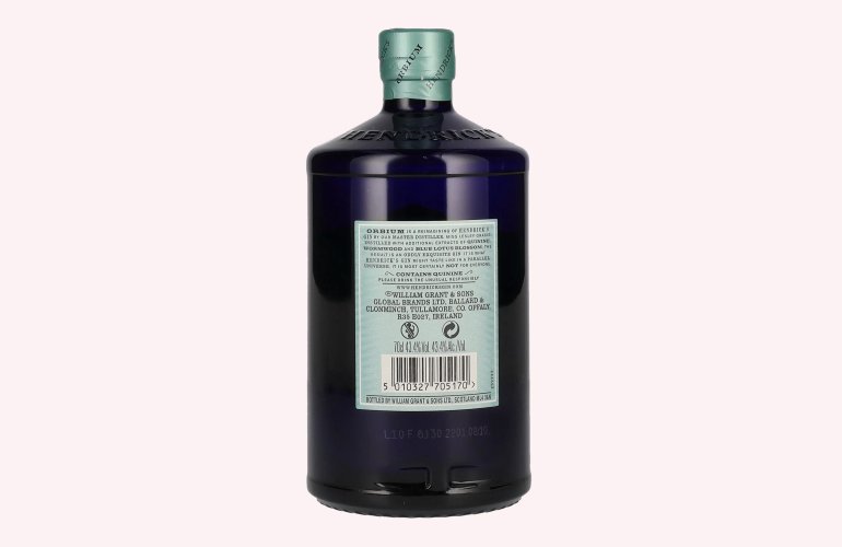 Hendrick's Gin ORBIUM QUININATED Limited Release 43,4% Vol. 0,7l