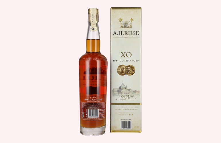A.H. Riise 1888 COPENHAGEN XO Superior Spirit Drink 40% Vol. 0,7l in Giftbox