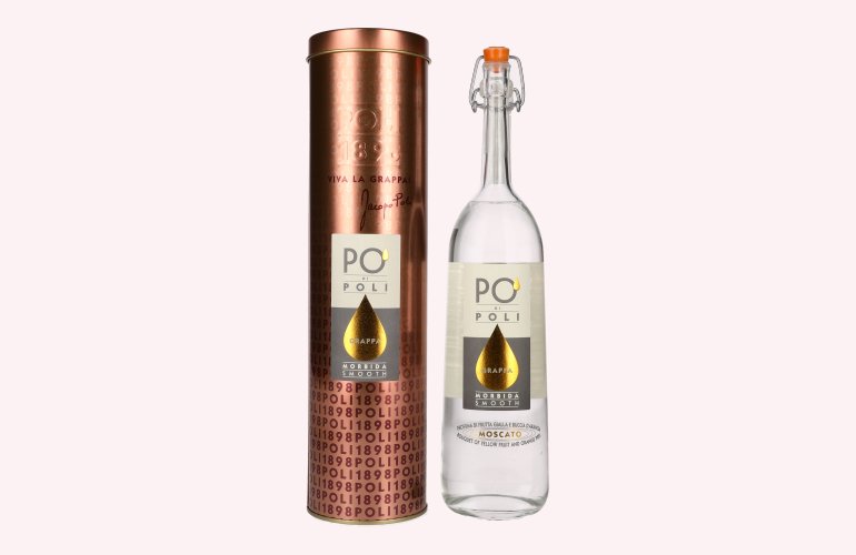 Poli Grappa Po di Poli Morbida Smooth 40% Vol. 0,7l in Tinbox