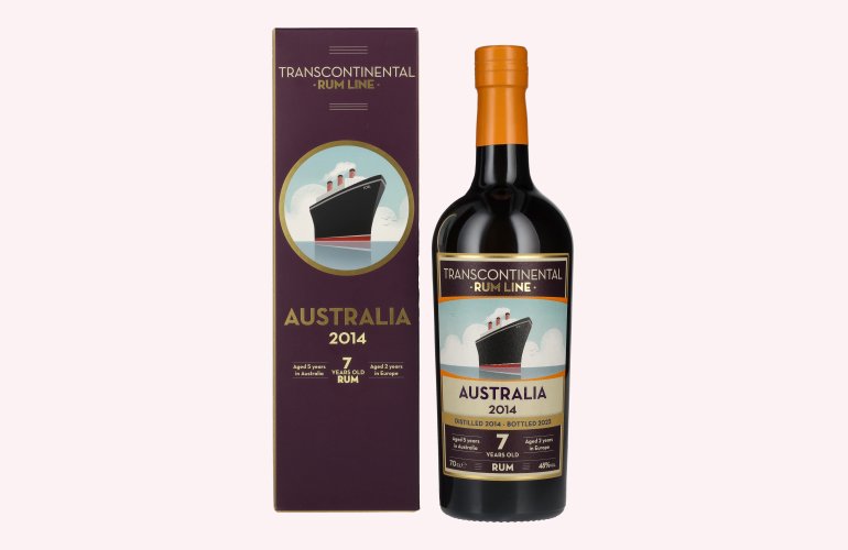 Transcontinental 7 Years Old Rum Line AUSTRALIA 2014 48% Vol. 0,7l in Geschenkbox