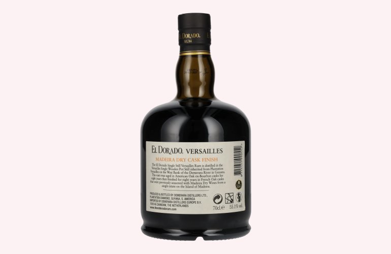 El Dorado Rum VERSAILLES Special Madeira Dry Casks 2005 55,1% Vol. 0,7l
