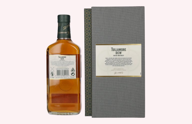 Tullamore D.E.W. 18 Years Old Single Malt Irish Whiskey 41,3% Vol. 0,7l en boîte cadeau