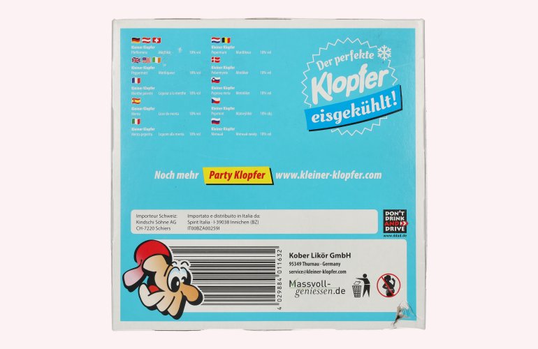 Kleiner Klopfer Pfefferminz 18% Vol. 25x0,02l