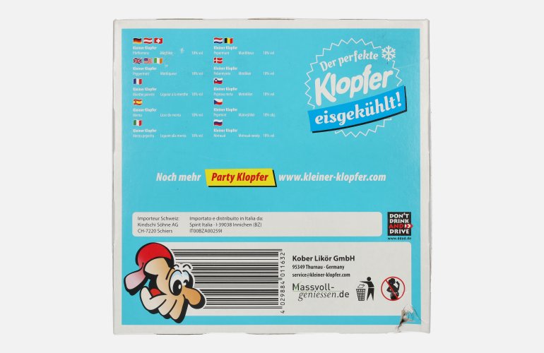 Kleiner Klopfer Pfefferminz 18% Vol. 25x0,02l