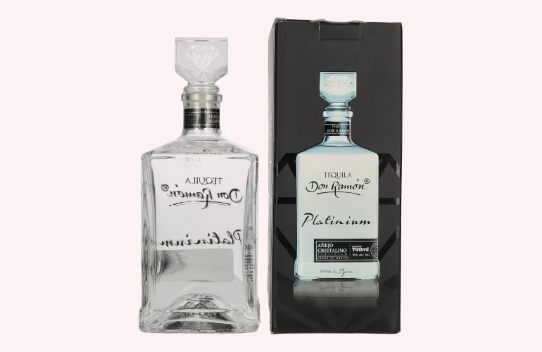 Don Ramón Platinum Añejo Cristalino 100% Agave 35% Vol. 0,7l in Giftbox