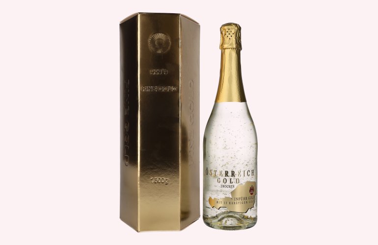 Österreich Gold - with 23 Karat Blattgold 9,5% Vol. 0,75l in Giftbox