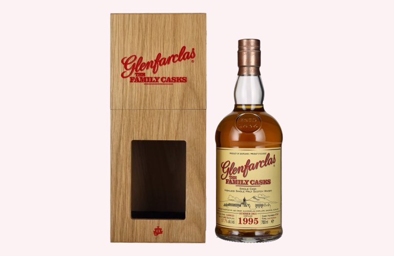 Glenfarclas THE FAMILY CASKS Single Cask SUMMER 2021 4th Fill Butt 1995 57,7% Vol. 0,7l in Holzkiste