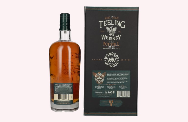 Teeling Whiskey Single Pot Still WONDERS OF WOOD Virgin Portuguese Oak Second Edition 50% Vol. 0,7l in Geschenkbox