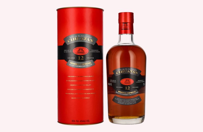 Cihuatán 12 Solera Reserva Especial Rum 40% Vol. 0,7l in Geschenkbox