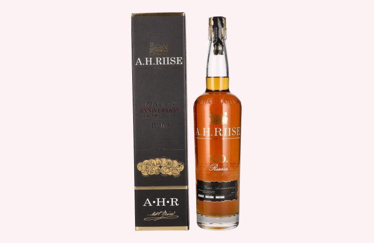 A.H. Riise X.O. Reserve 175 YEARS ANNIVERSARY Rum - Old Edition 42% Vol. 0,7l in Giftbox