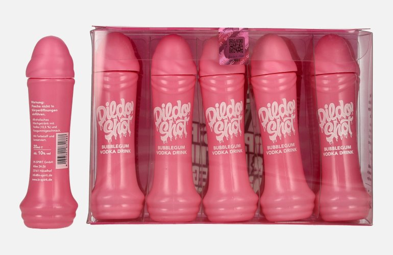 Dildo Shot Bubblegum Vodka Based 10% Vol. 10x0,02l PET