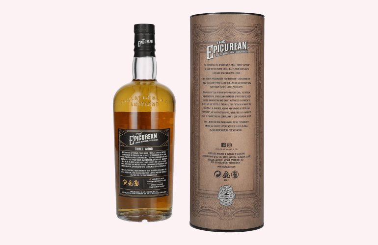 Douglas Laing THE EPICUREAN Three Wood Lowland Blended Malt 54,1% Vol. 0,7l in Geschenkbox