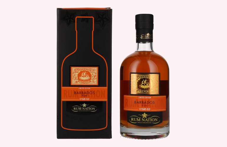 Rum Nation Barbados 8 Years Old Limited Edition 40% Vol. 0,7l in Giftbox