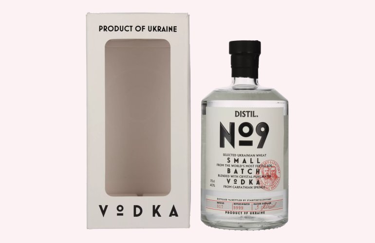 Staritsky & Levitsky DISTIL. No9 Small Batch Vodka 40% Vol. 0,7l in Geschenkbox