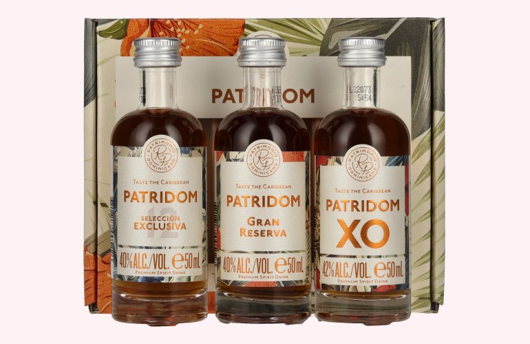Patridom Taste the Caribbean Rumset 40,7% Vol. 3x0,05l