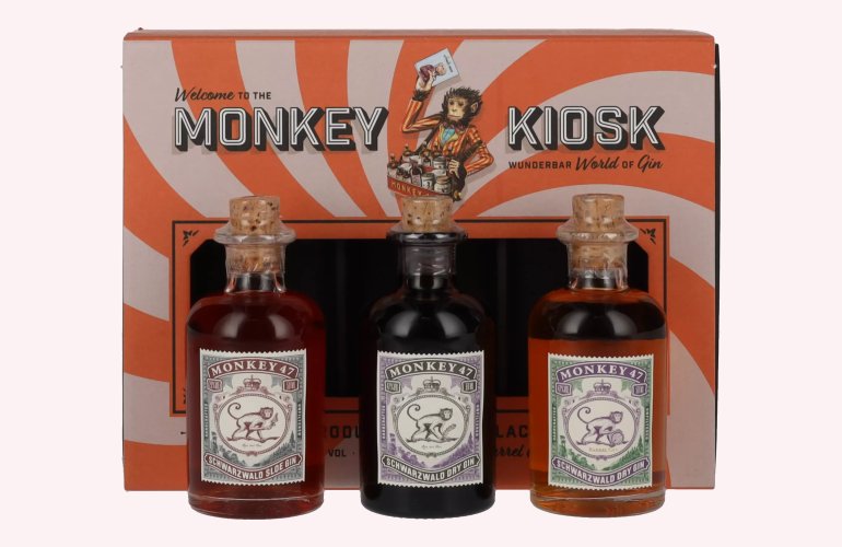 Monkey 47 Kiosk Set 41% Vol. 3x0,05l in Geschenkbox