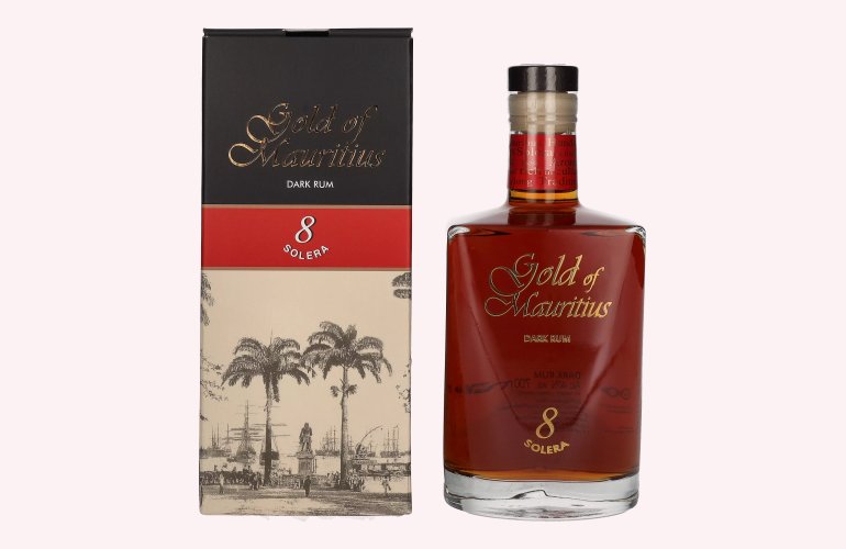 Gold of Mauritius 8 Solera Dark Rum 40% Vol. 0,7l in Geschenkbox